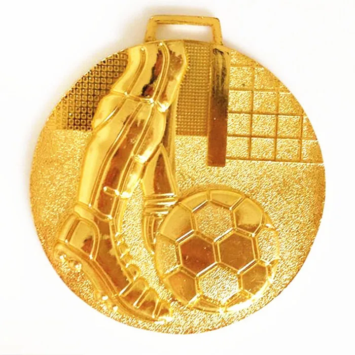 Дешевая Фантастическая Золотая футбольная медаль