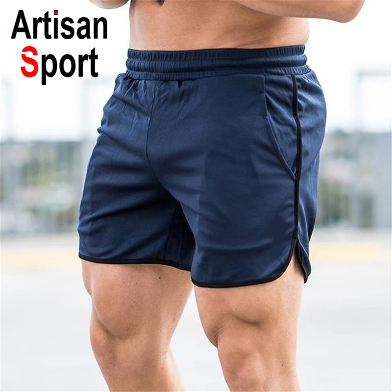 
Brand Casual Bodybuilding nylon mens gym sport shorts pants custom mens workout shorts 