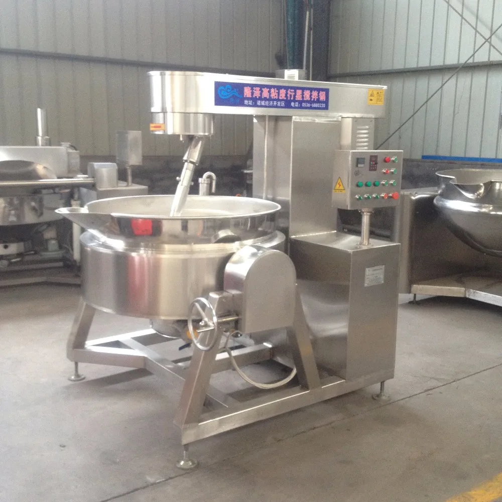Commercial Equipment Sauce Cooking Kettle with Mixer Mung bean paste Making Machine