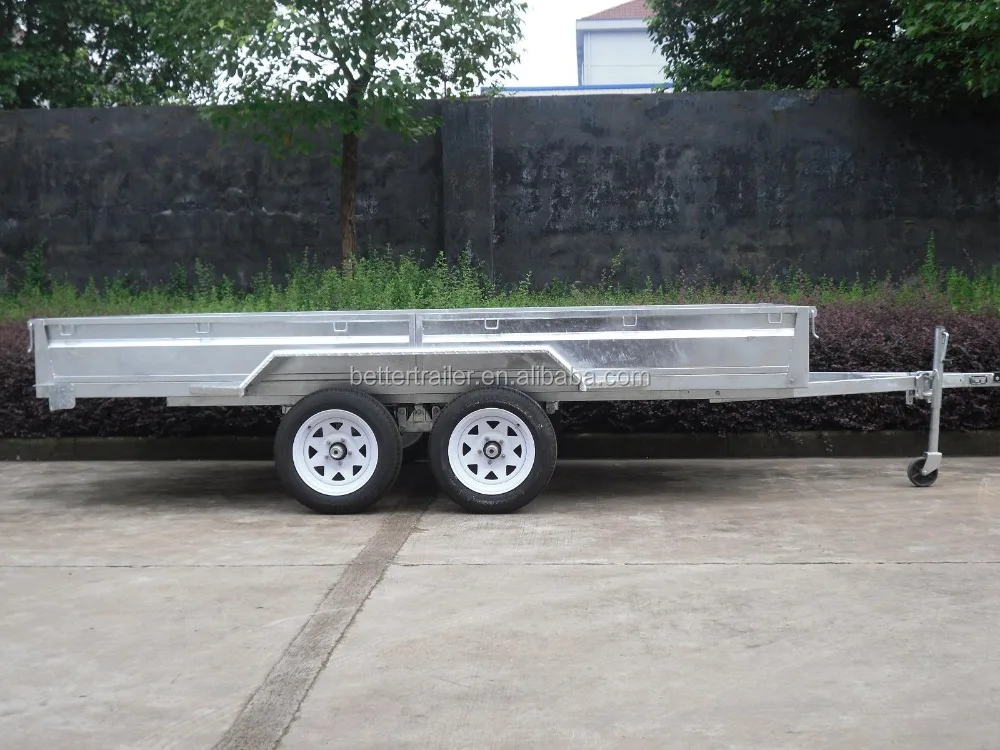 customized 12x5 tandem car race transport trailer