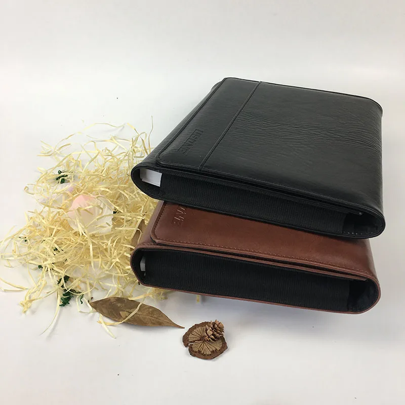 Custom pu leather car manual document holder with LOGO debossed