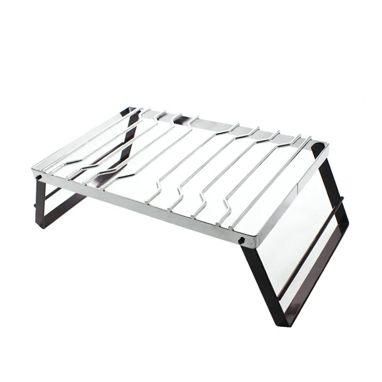 Chrome Plated Roaster Rack with Foldable Non-Stick Handles