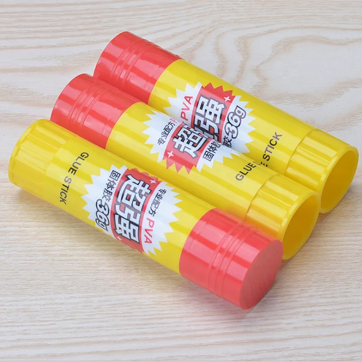 Офисная Нетоксичная белая клеевая палочка без формальдегида с низким запахом ПВА ПВП 36 г твердая бумага для