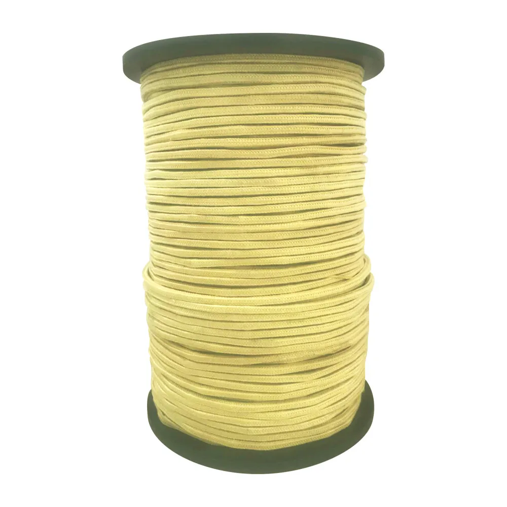 high temperature resistant flame resistant guide aramid winch rope for glass tempering furnace