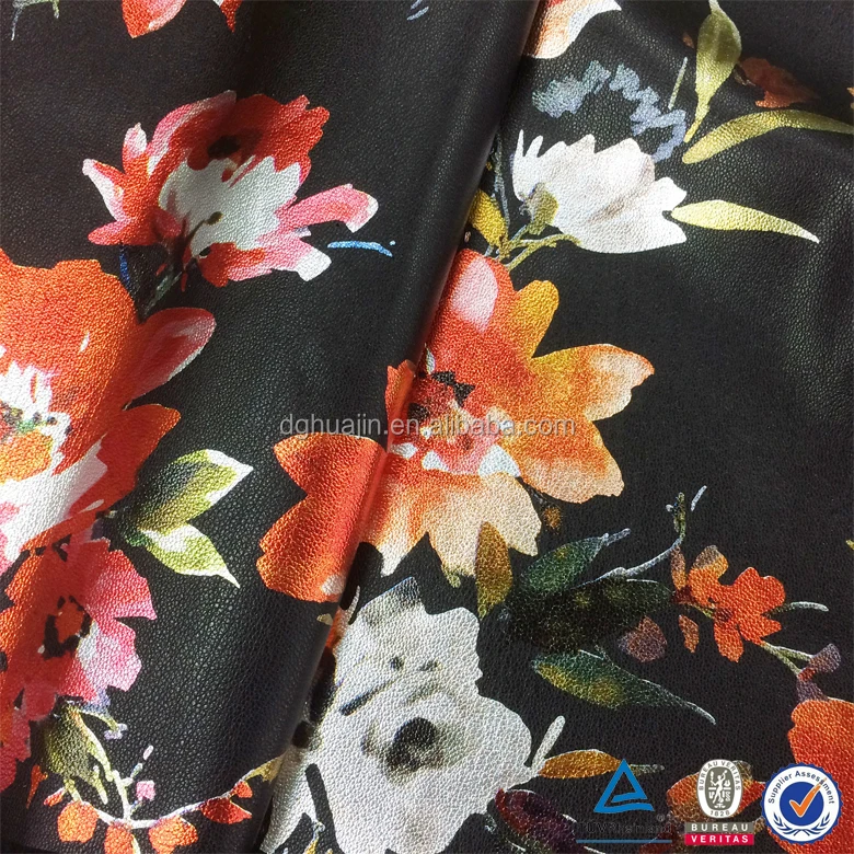 Environmentally friendly fancy flame retardant dye 55% double color artificial 45% PU leather fabric for garment