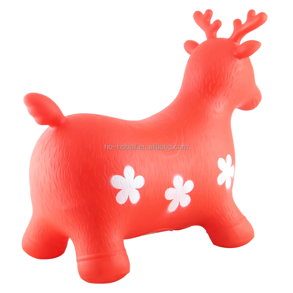 Deer bouncy hopper farm animal inflatable ride-on toy