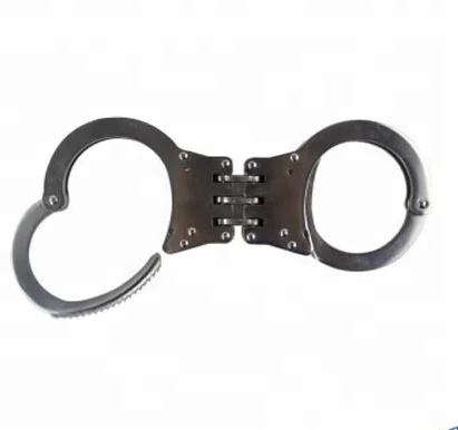 High Quality Silver Color Double Locking Stainless Steel Handcuff