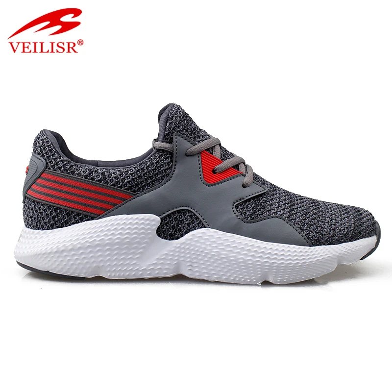 Outdoor summer PU mesh upper fashion sneakers men sport shoes