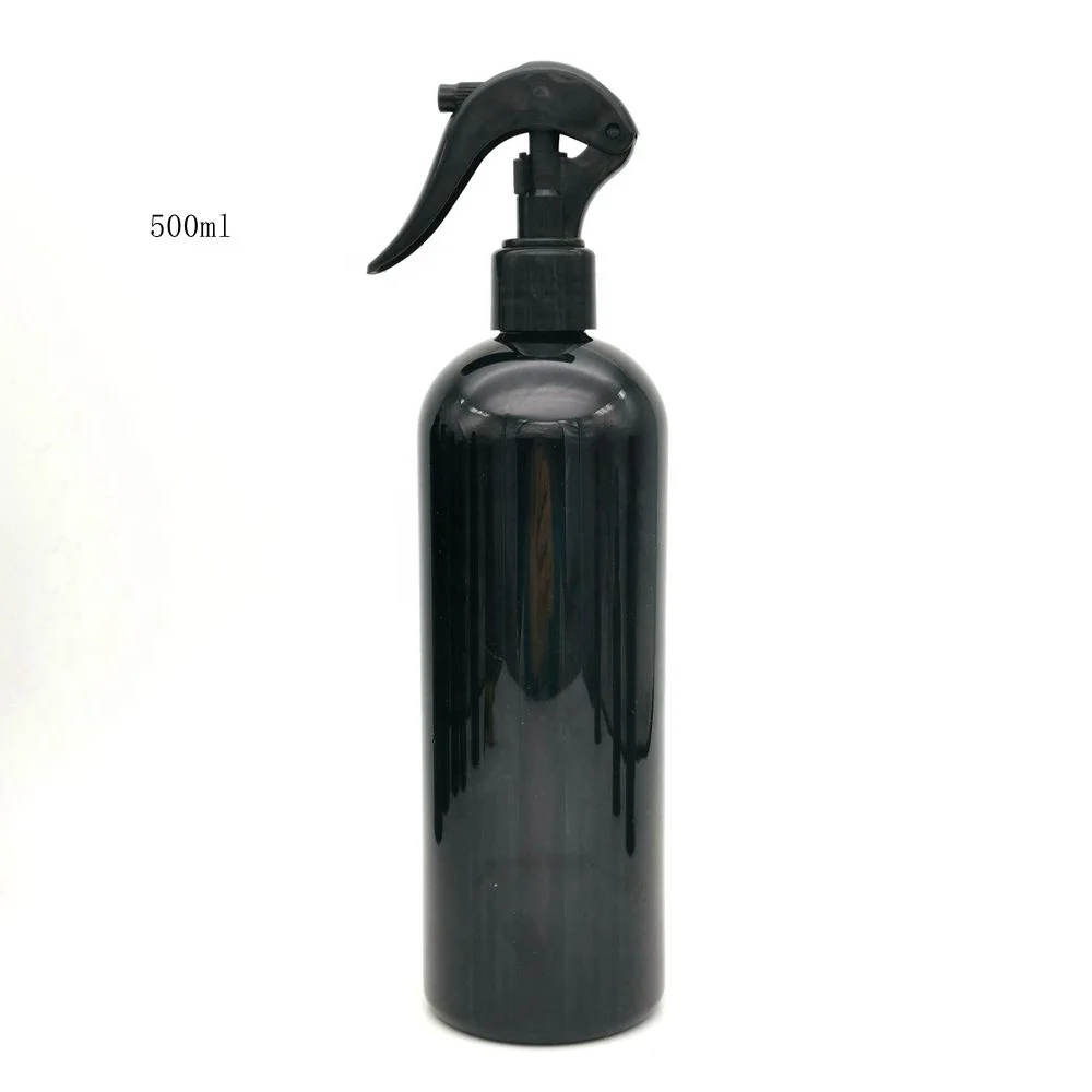 black plastic pet bottles 30ml 70ml  100ml 150 ml 200ml 250ml  300ml 500ml cosmetic packaging sprayer shampoo lotion pump bottle