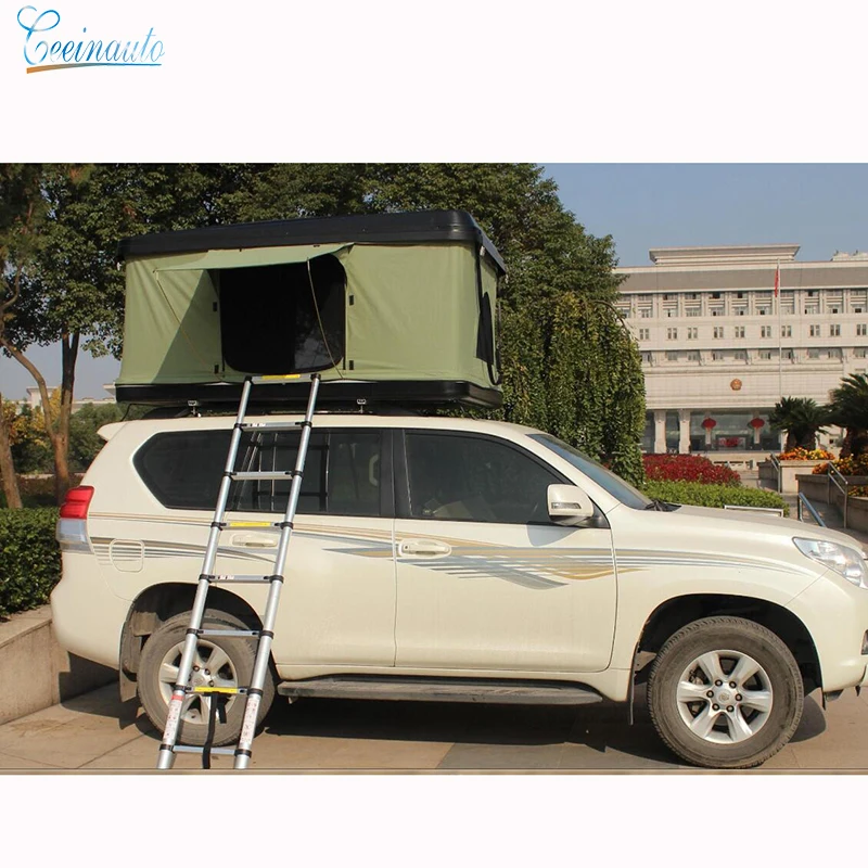 CeeinAuto ABS hard top car waterproof sunscreen hydraulic semi-automatic camping automatic car tent