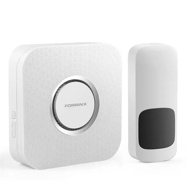 CE FCC UKCA certified wireless doorbell EU US AU UK plug-in for home retail store with 110dB loud volume door bells