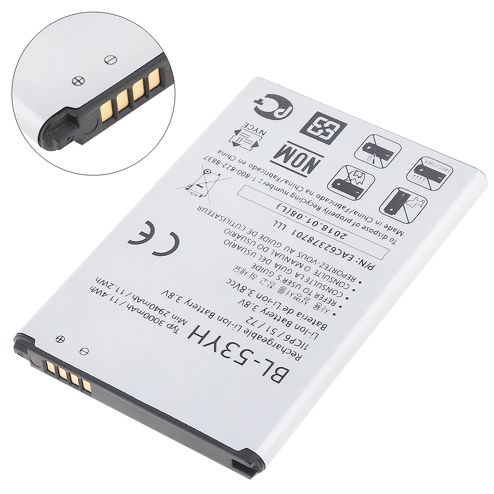 High quality 3.8V lipo battery pack cell phone battery for LG G3