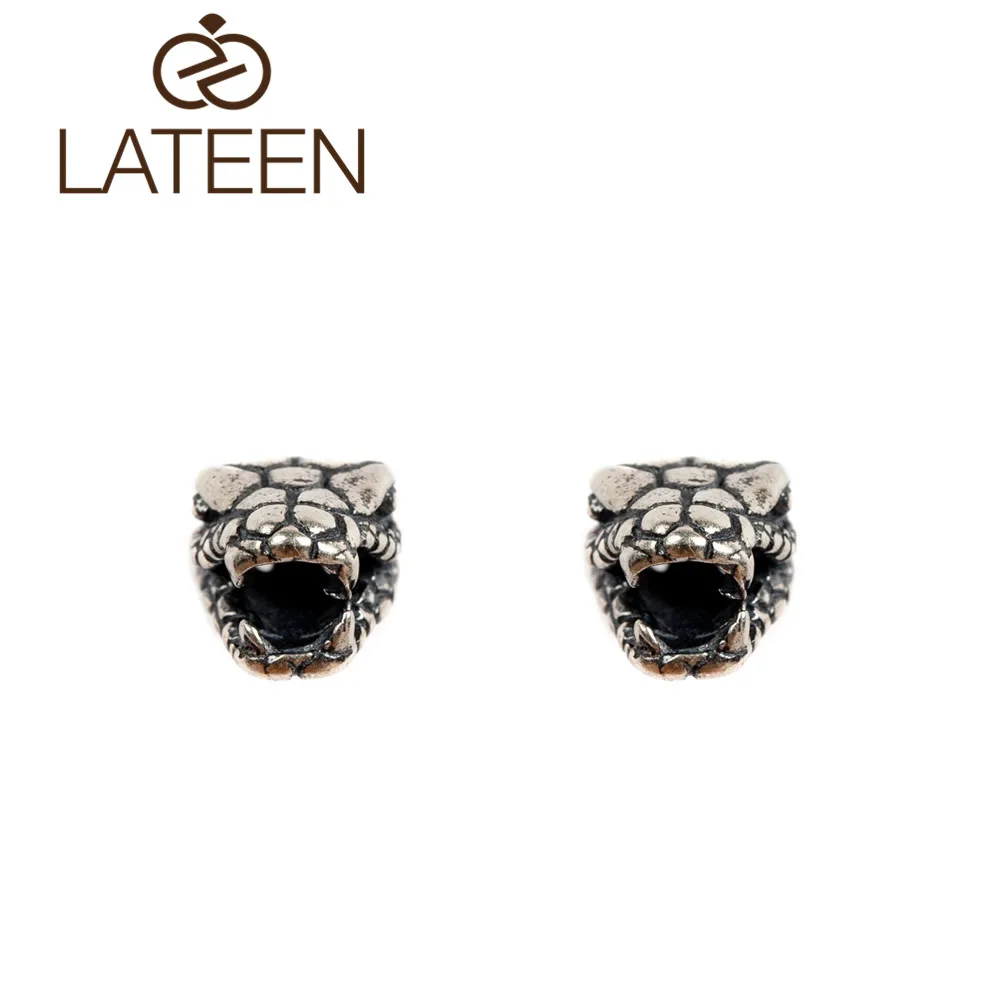 Exaggerated Retro Cobra-shaped Earrings S925 silver indian boho Ethnic Reptile stud earrings