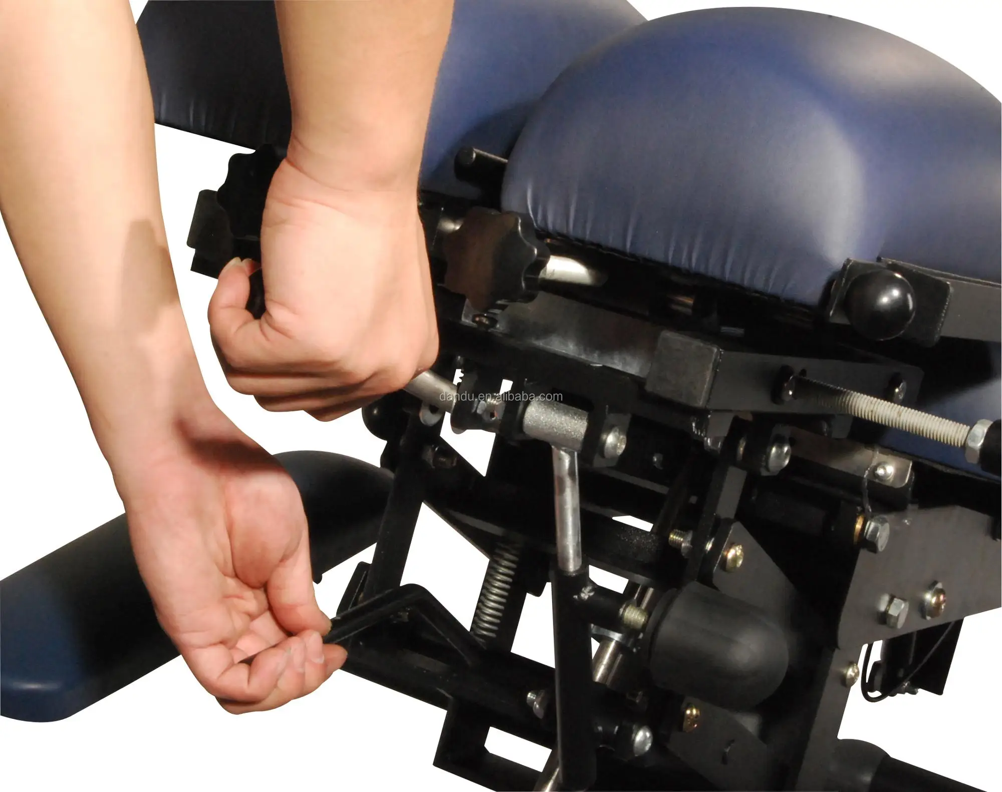 Hemet Iron-240 Factory Cheap Physiotherapy Equipment Chiropractic Table Physiotherapy Table Flexion Traction Table