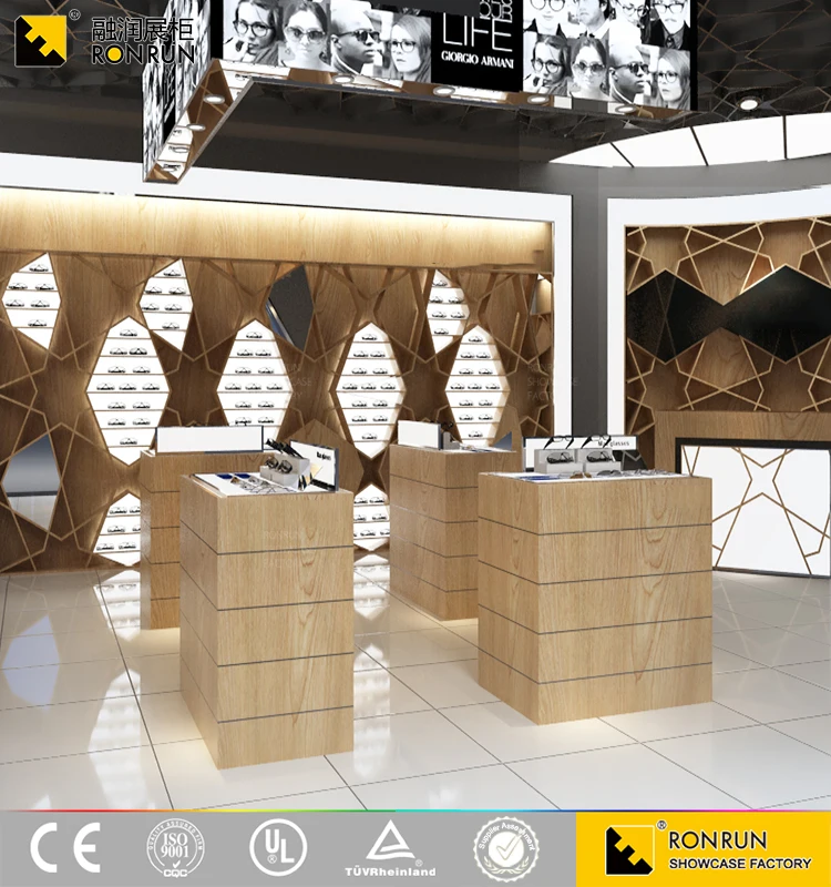 Shiny Baking Paint Optical Store Display Furniture Cabinets for Glasses Shop