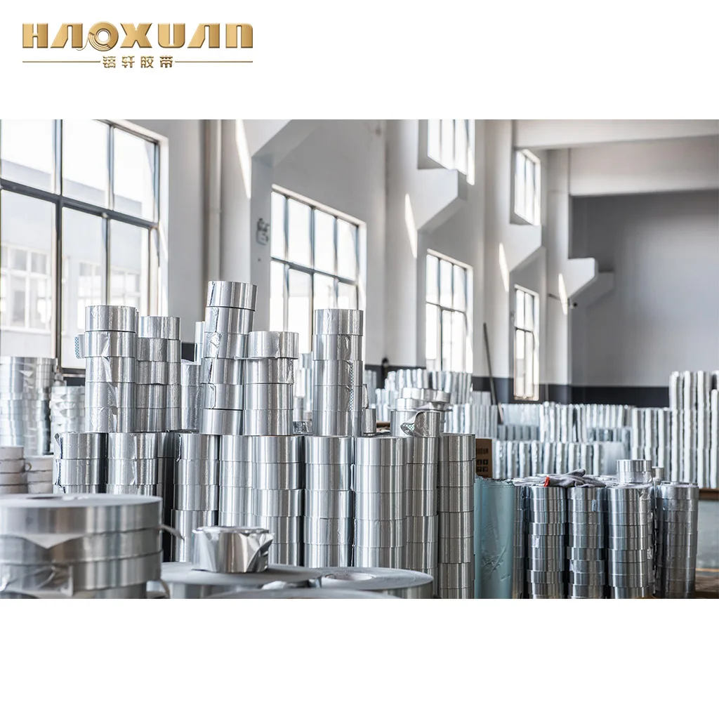 Aluminum aluminium foil fiber tape jumbo roll factory price