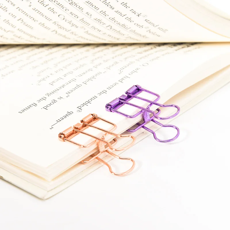 Hot Sale Office School Different Size Custom Logo Metal Paper Binder Clip