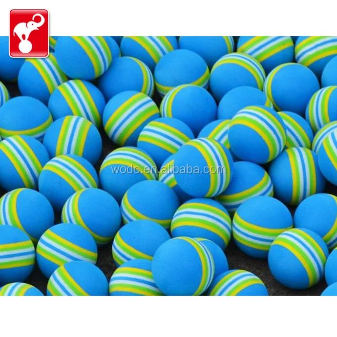 China OEM factory toy rainbow color eva anti stress kids toy ball small rubber ball