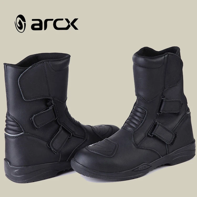 ARCX обувь из натуральной кожи для мотоциклов и внедорожников, Мужская защитная обувь для езды на мотоцикле, удобная обувь для езды на мотоцикле