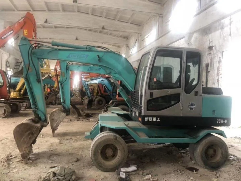 WHEEL EXCAVATOR XINYUAN 75W-9  USED  GOOD PERFORMANCE AND CHEAP