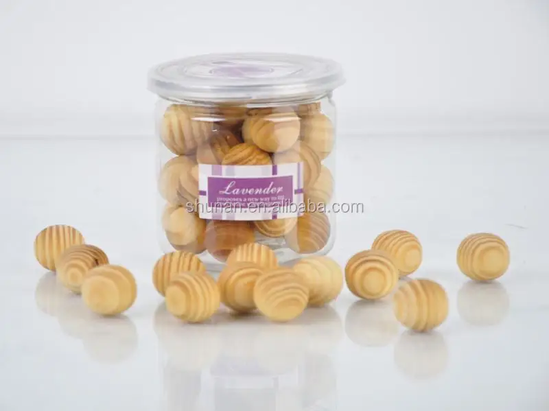 Home fragrance solid shape wooden balls wooden beads air freshener SA-0313