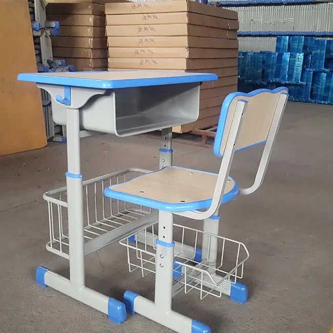 2023 New Design Cheaper Price Adjustable School Furniture Writing Durable Desk Chair For Student