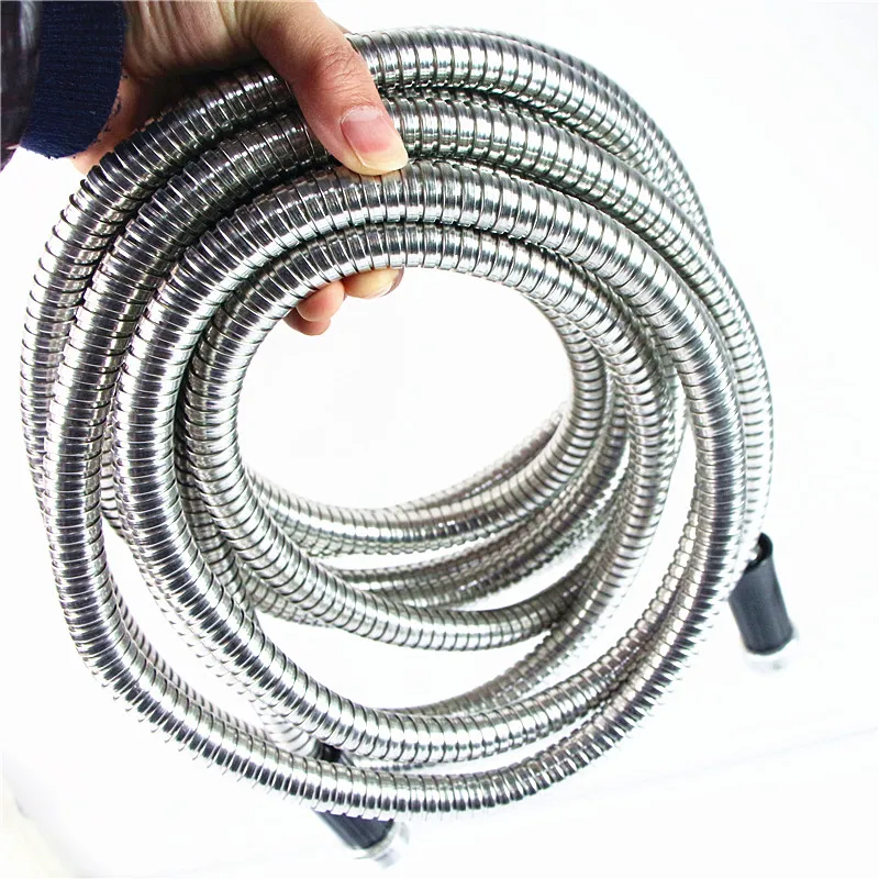 Metallic hose flexible water shower hose stainless steel metal garden hose