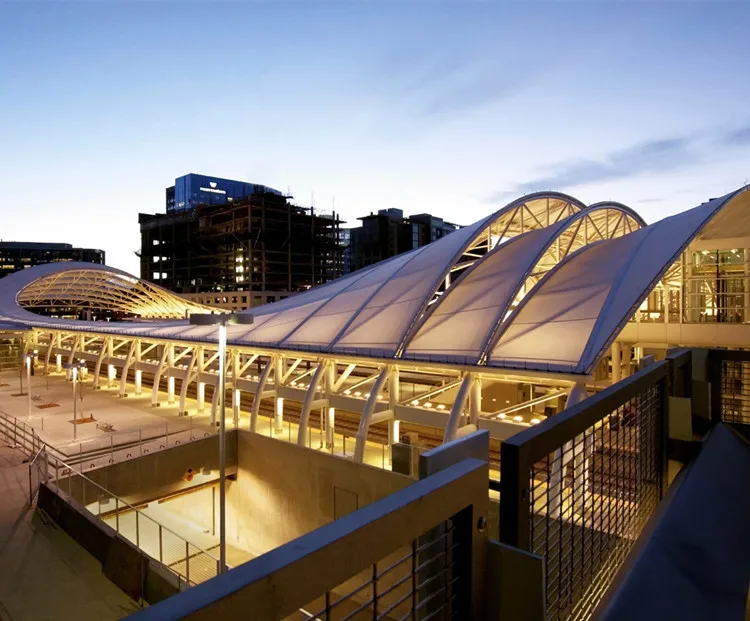 
Modern Design Metal Structure with Membrane Roofing for Shed 