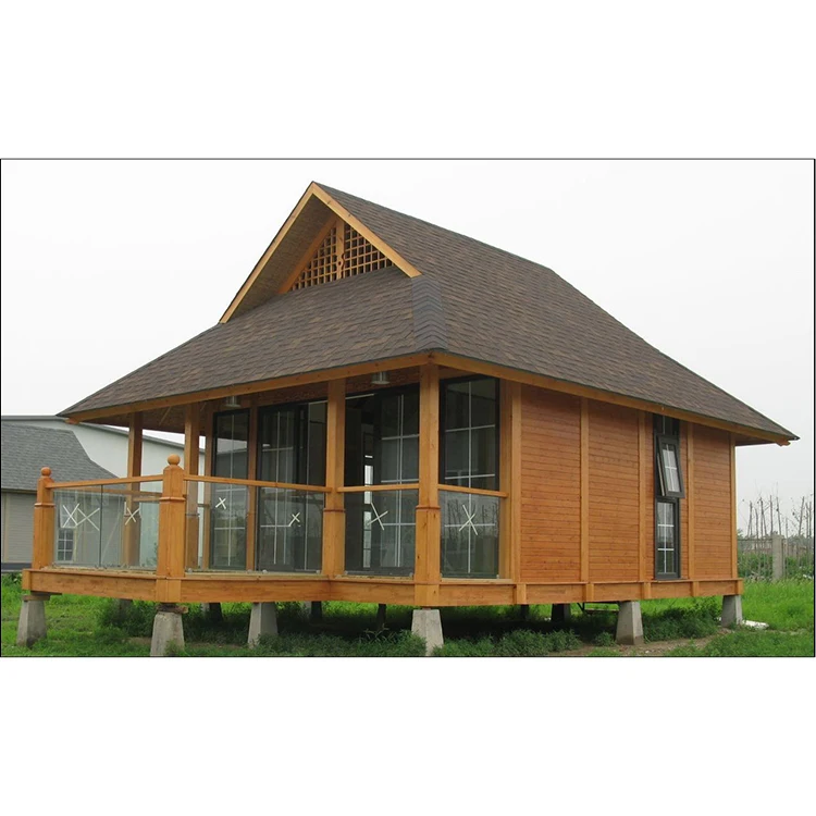 china prefabricated homes Russian wood cabin house garden rooms