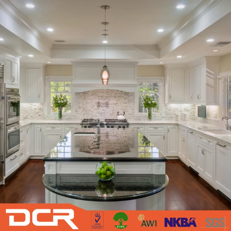 Arch Bevelled Edge DTC European Kitchen Cabinet Doors With Hinges