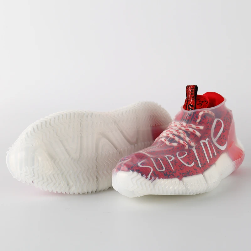 Women Wet Weather Covers Softy Galosh Slip Resistant Overshoes For Normal Shoes