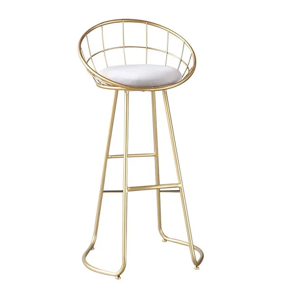 restaurant coffee pub shop metal frame high bar chair bar stool with fabric cushion for club event