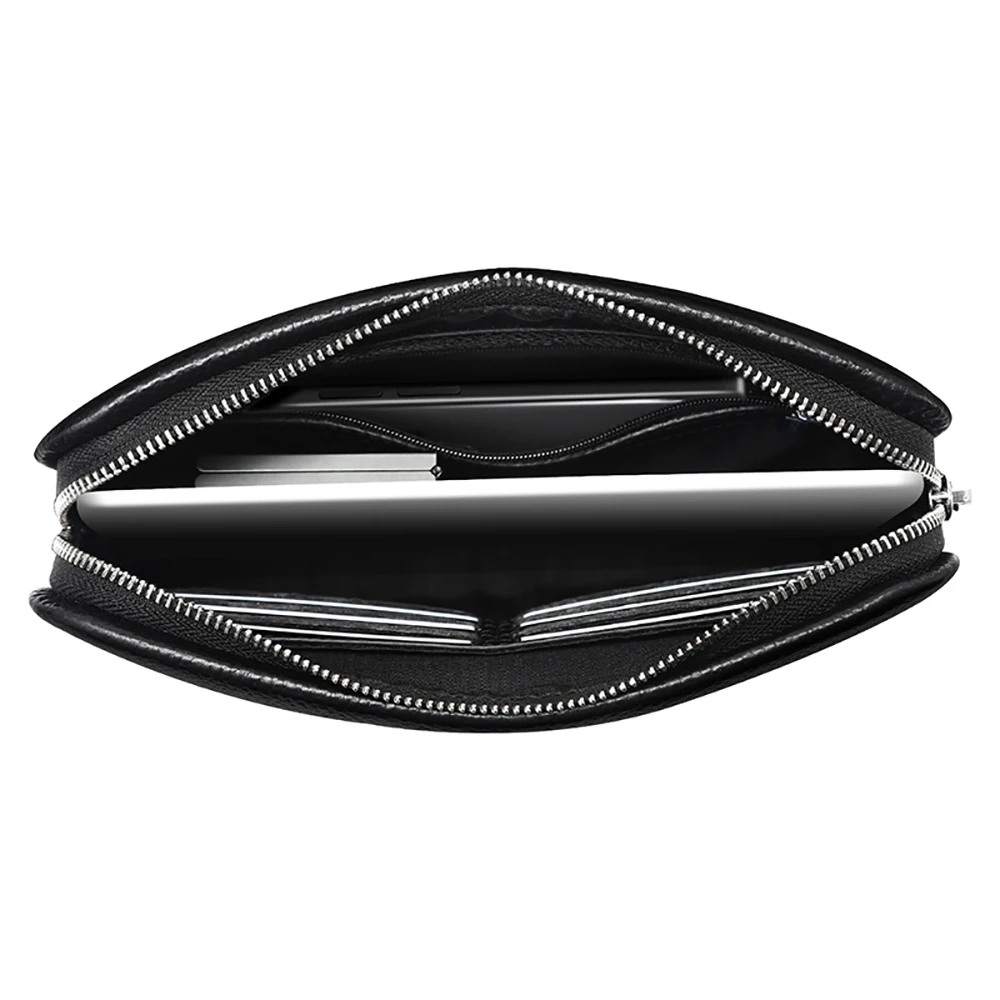 BUBM latest custom wholesale private label luxury genuine leather men clutch bag handbag