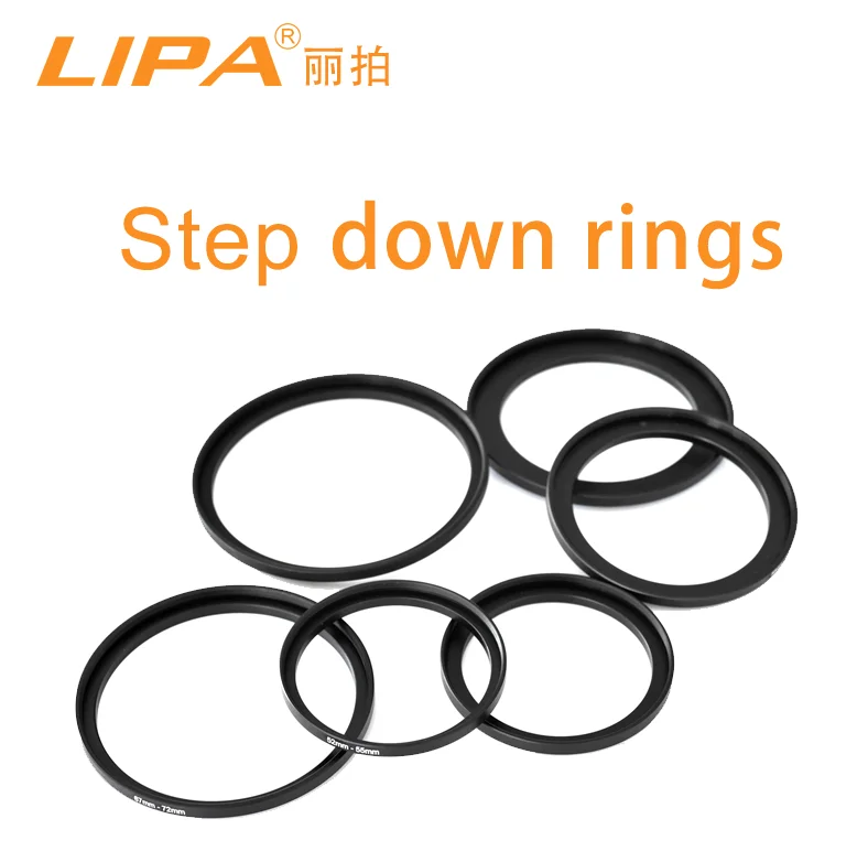 camera Filter Step Down Ring Kit 43-37MM 52-43MM 55-52MM 58-55MM 62-58MM 67-62MM