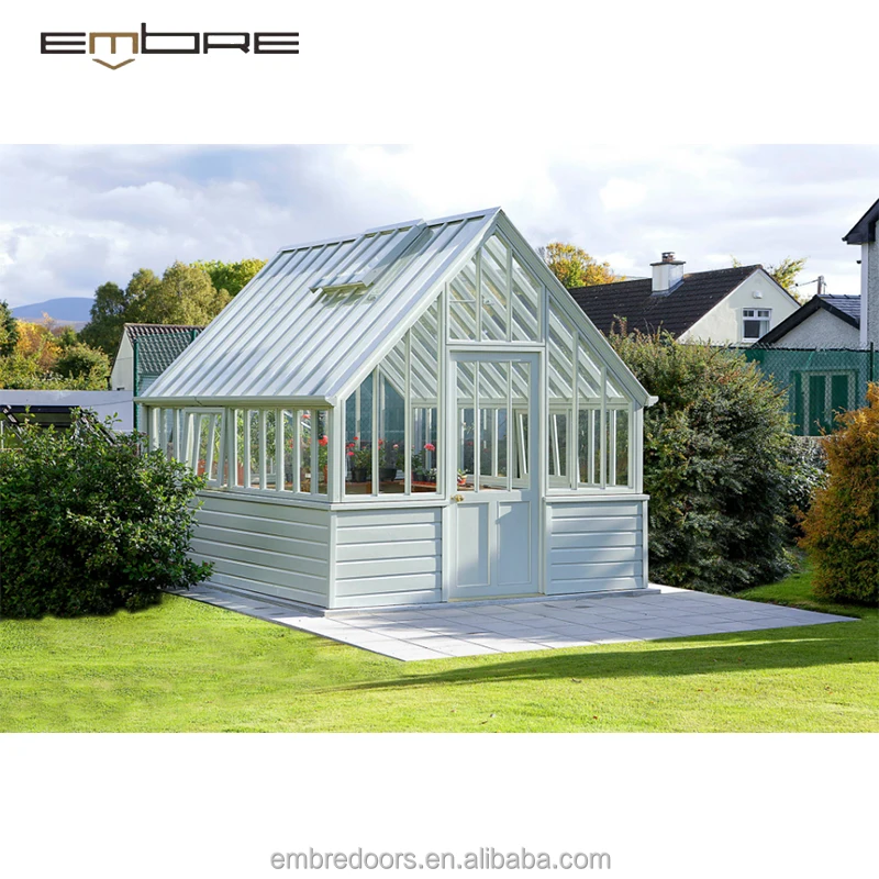 Aluminium frame glass house for pool glasshouse