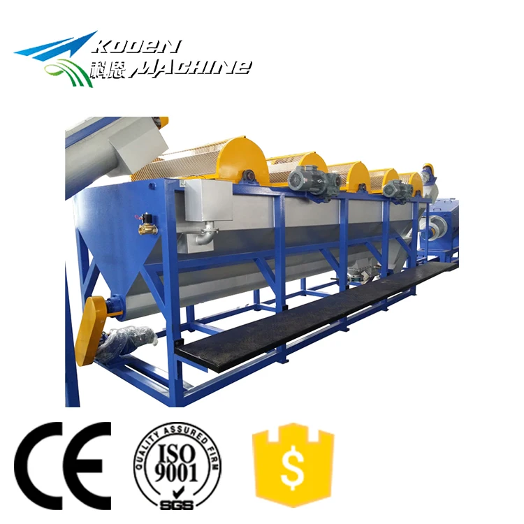 Kooen всемирно известного бренда на отработанном PP/PE пленка пластиковая ПЭТ бутылка стиральная линия рециркулируя машину завод производственная