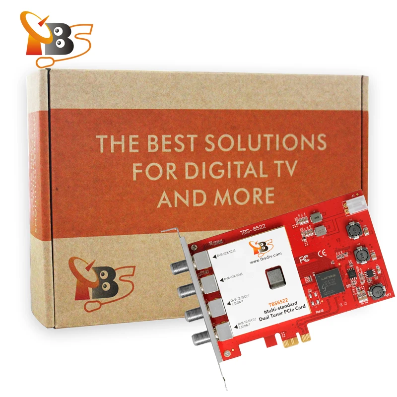 TBS6522 Dual Tuner DVB Digital Satellite Receiver DVB-T DVB-S ISDV-T receiver Multistand tuner receiver.