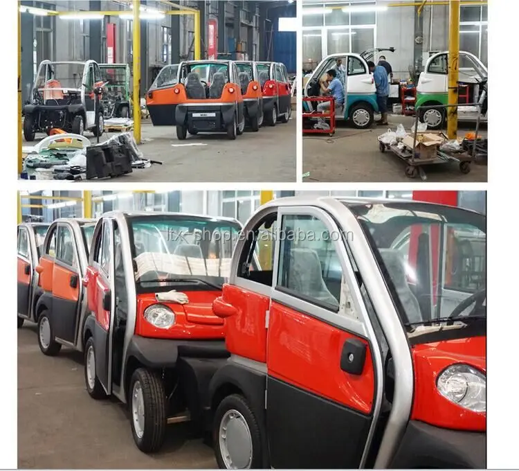 Hot Sale Mini 4 Wheel Electric Car 60V 1000W Electric Mobility Scooter Mini Whole Encloed Sealing 2 Seat Electric Car For Elders