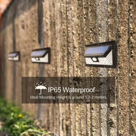 
Super bright motion sensor light, 24 led solar light, Wireless waterproof security lights for wall 