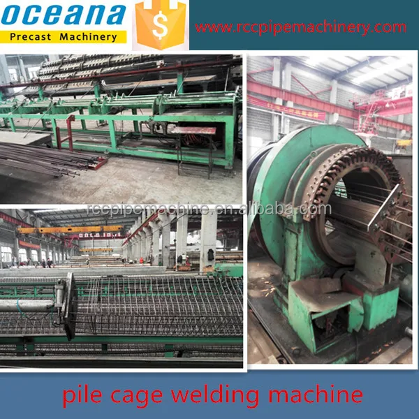 Wire cage welding machine , reinforcing cage making machine for  pole