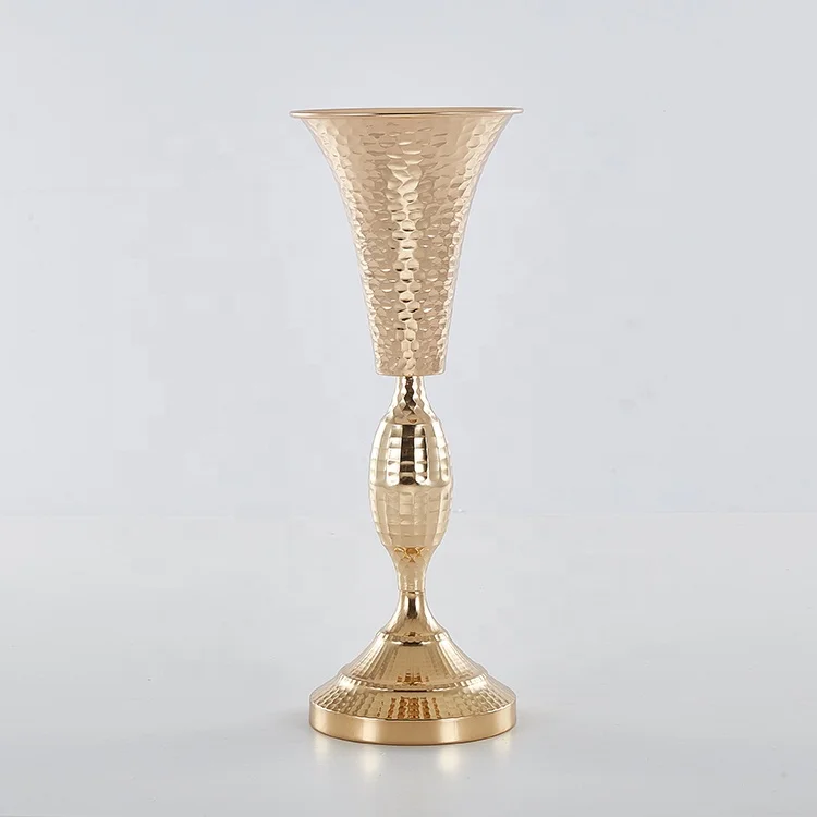 Золотая ваза для украшения вечеринки, свадьбы