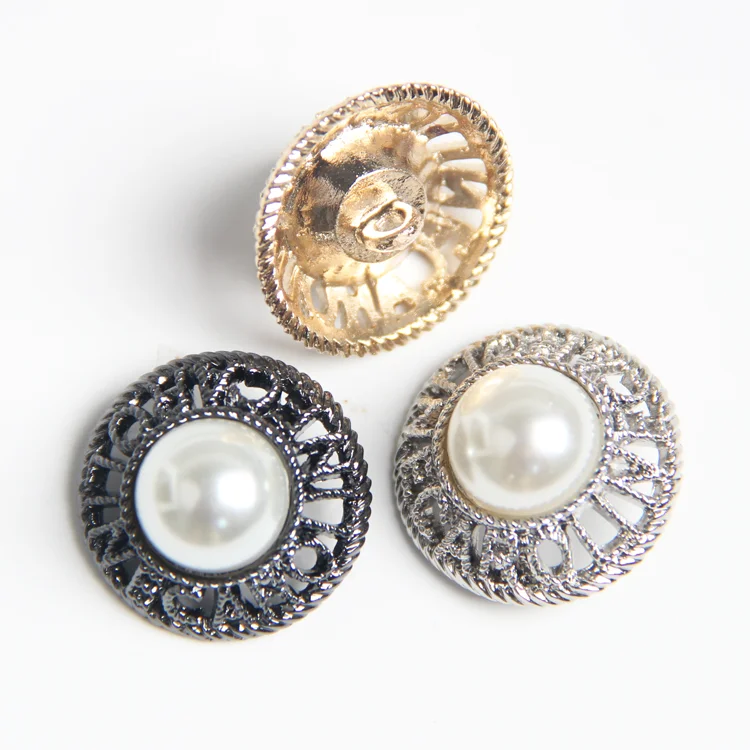Wholesale Custom Designer Copper Zinc Alloy Metal Buttons For Suit And Fur Chef Coat Buttons