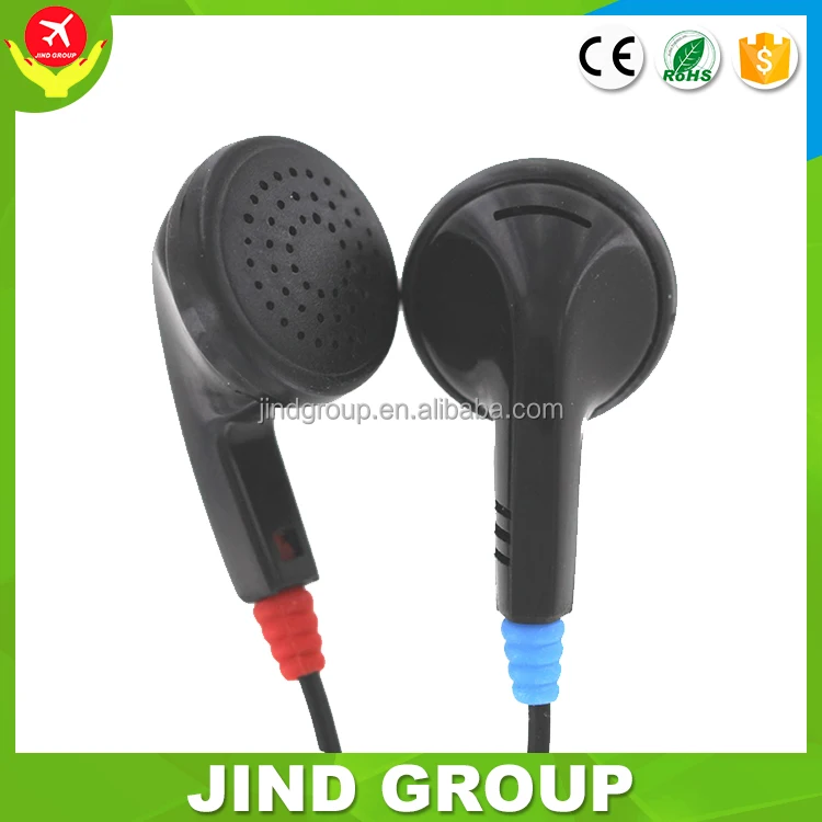 
2021 Amazon Top Seller 100% QC check Model JIND-130 cheapest disposable Aviation earphone 