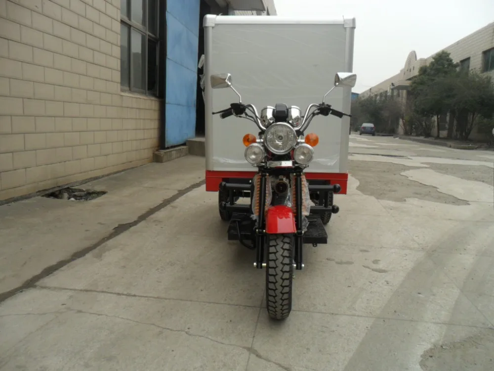 high quality Strong power cargo tricycle 3 wheel bicycle with closed box