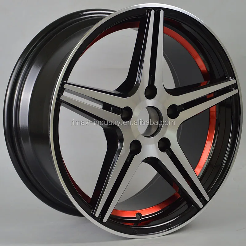 roda llantas aros para autos 14 15 16 rines 17 pulgadas 4 huecos 4x100 5x100 4x114.3 5x114.3 aftermarket car alloy wheels
