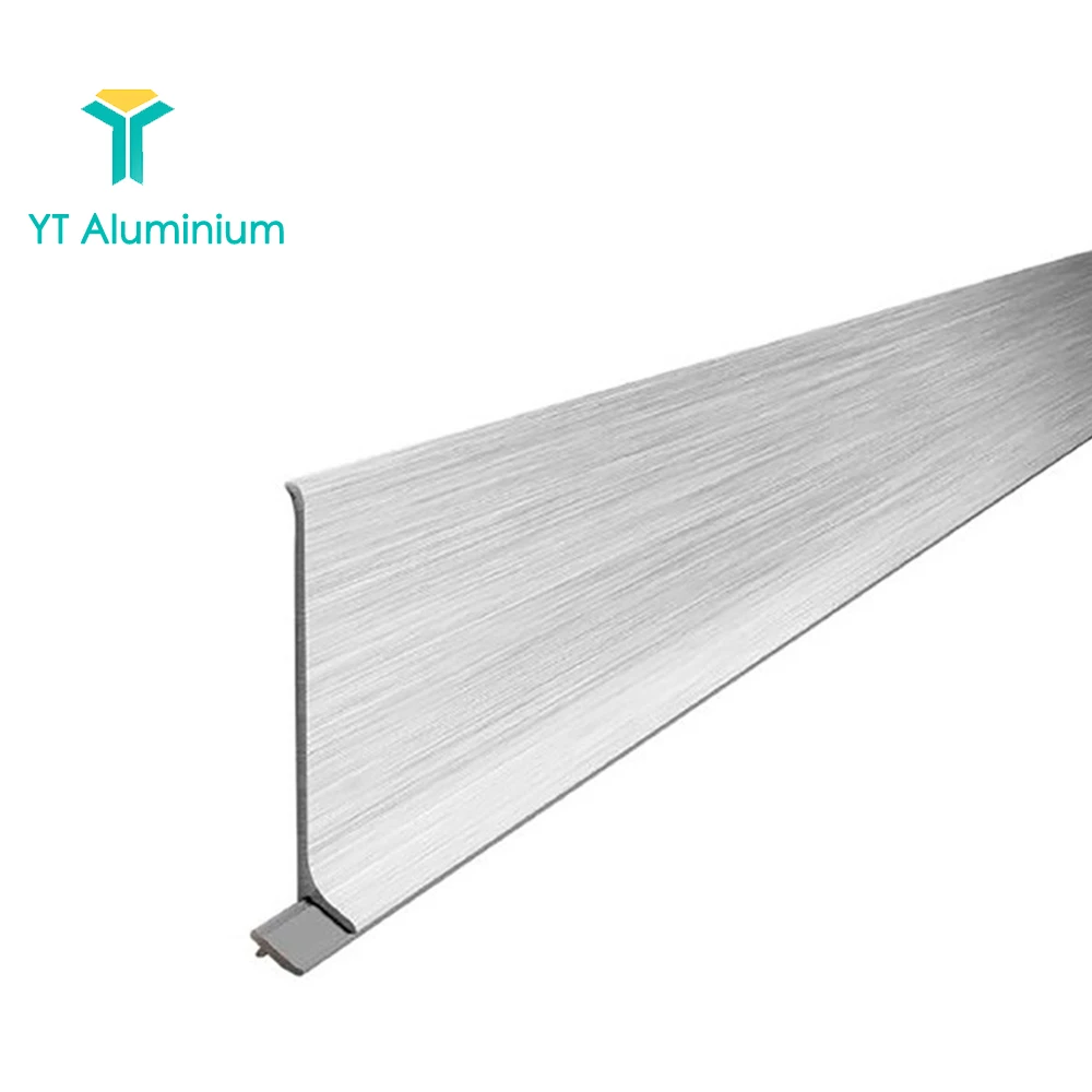 Aluminum Curved Skirting Board Wall Base Molding Aluminum Base board