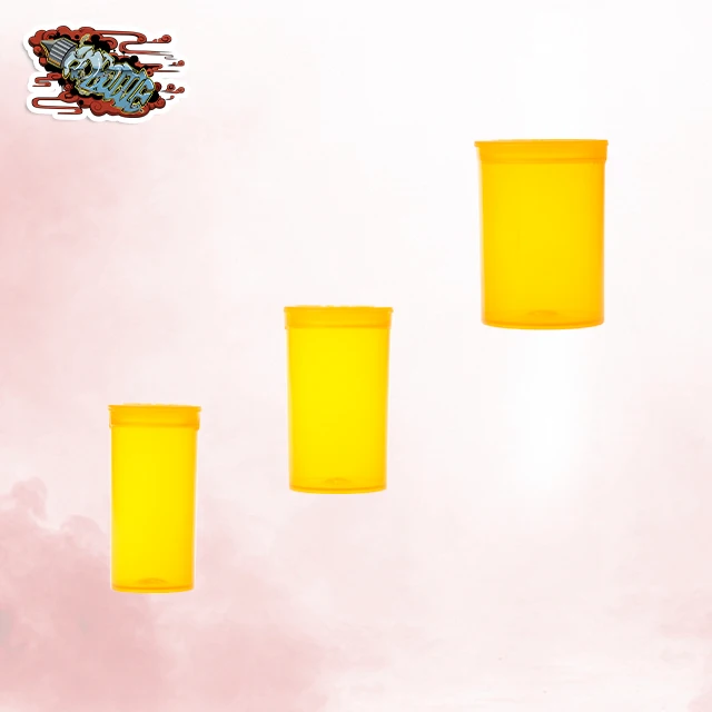 Plastic pop top container pill bottles for childproof lid jars