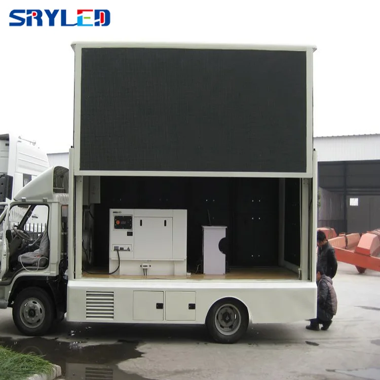P6 Pantalla Exterior Mobile Led Sign Poster Outdoor Waterproof Digital Panel Trailer Led Display
