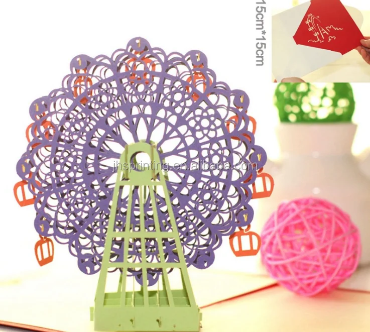 2017 Wholesale 3d Pop Up Happy Birthday Greeting Card Xiamen