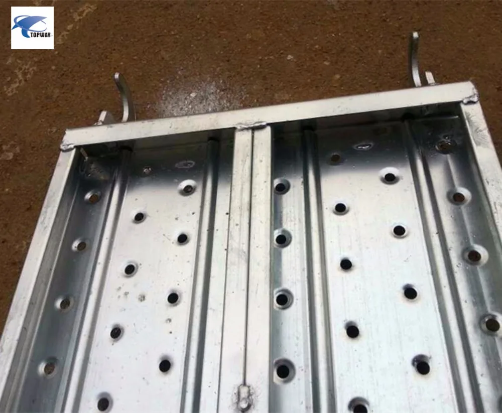 Galvanized scaffolding metal board steel planks with hook